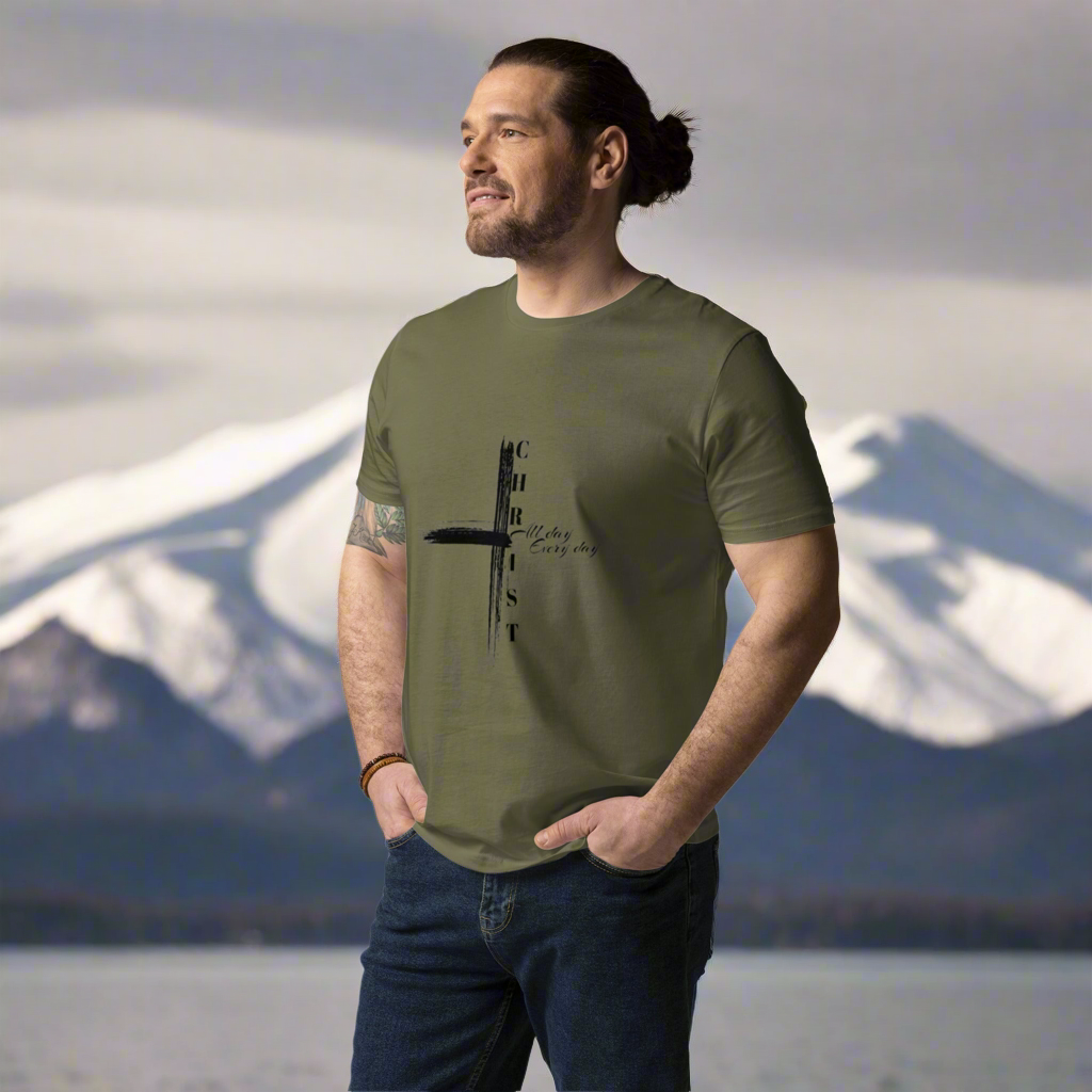 Reborn™ Christ Cross Unisex organic cotton t-shirt