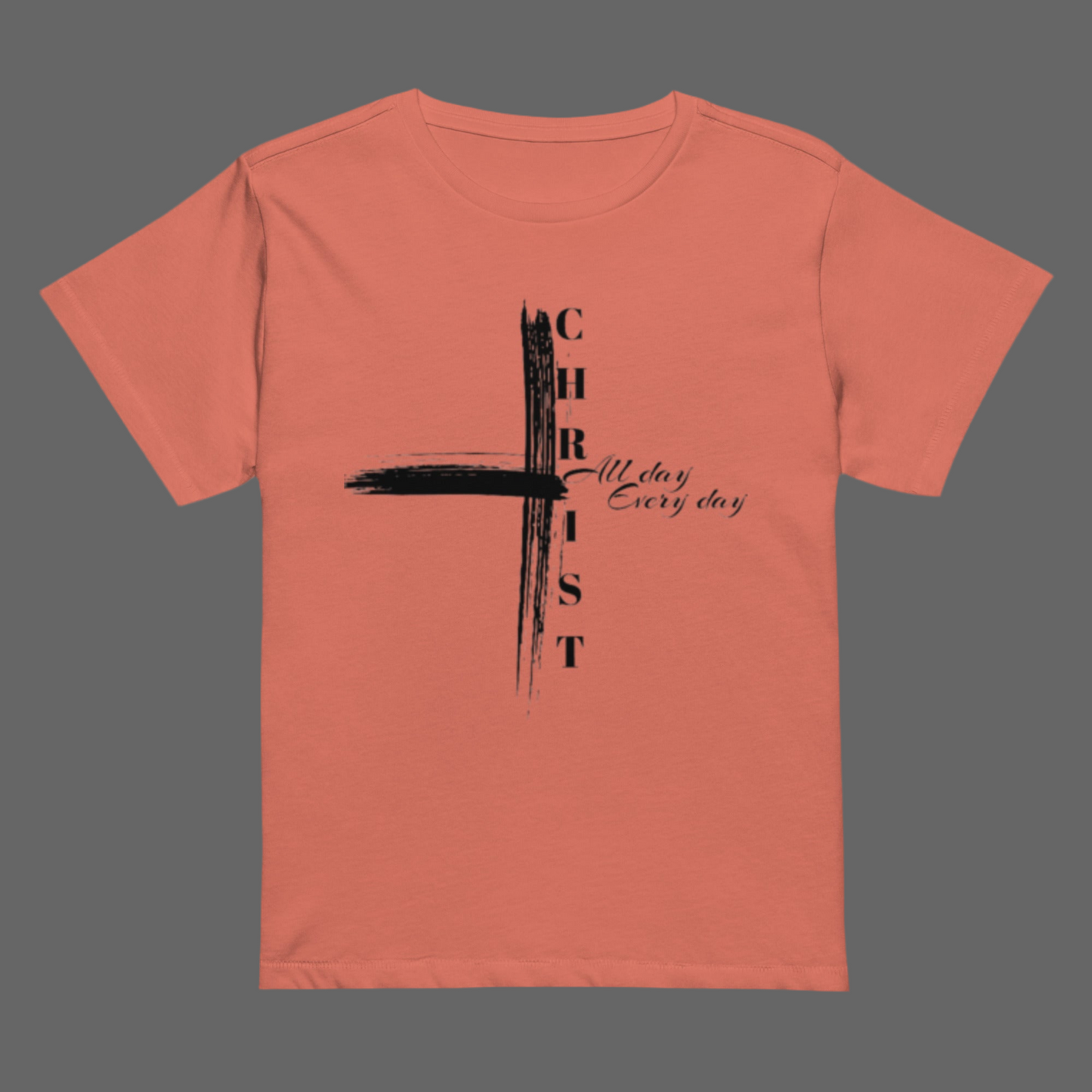 Reborn™ Christ cross Women’s high-waisted t-shirt