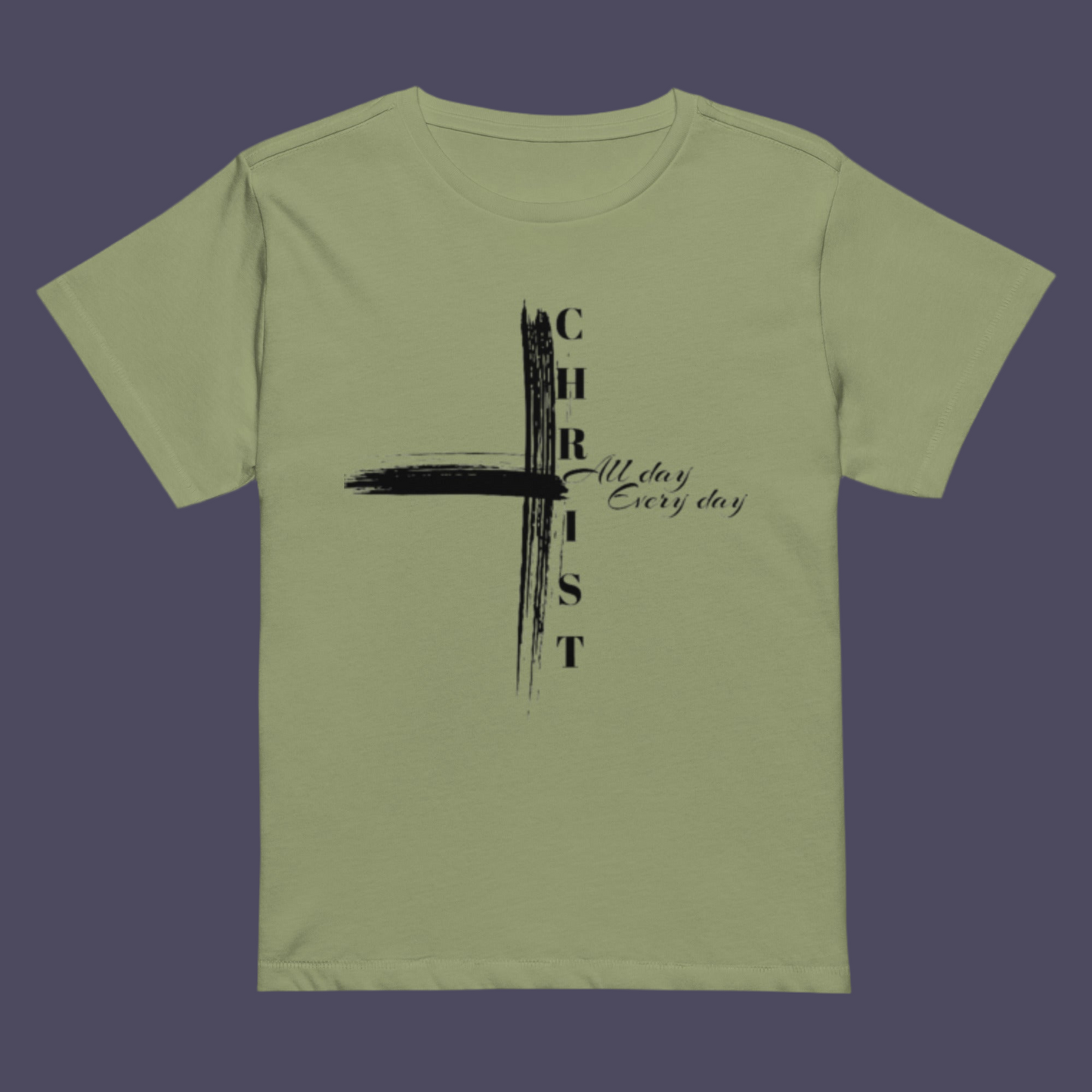 Reborn™ Christ cross Women’s high-waisted t-shirt