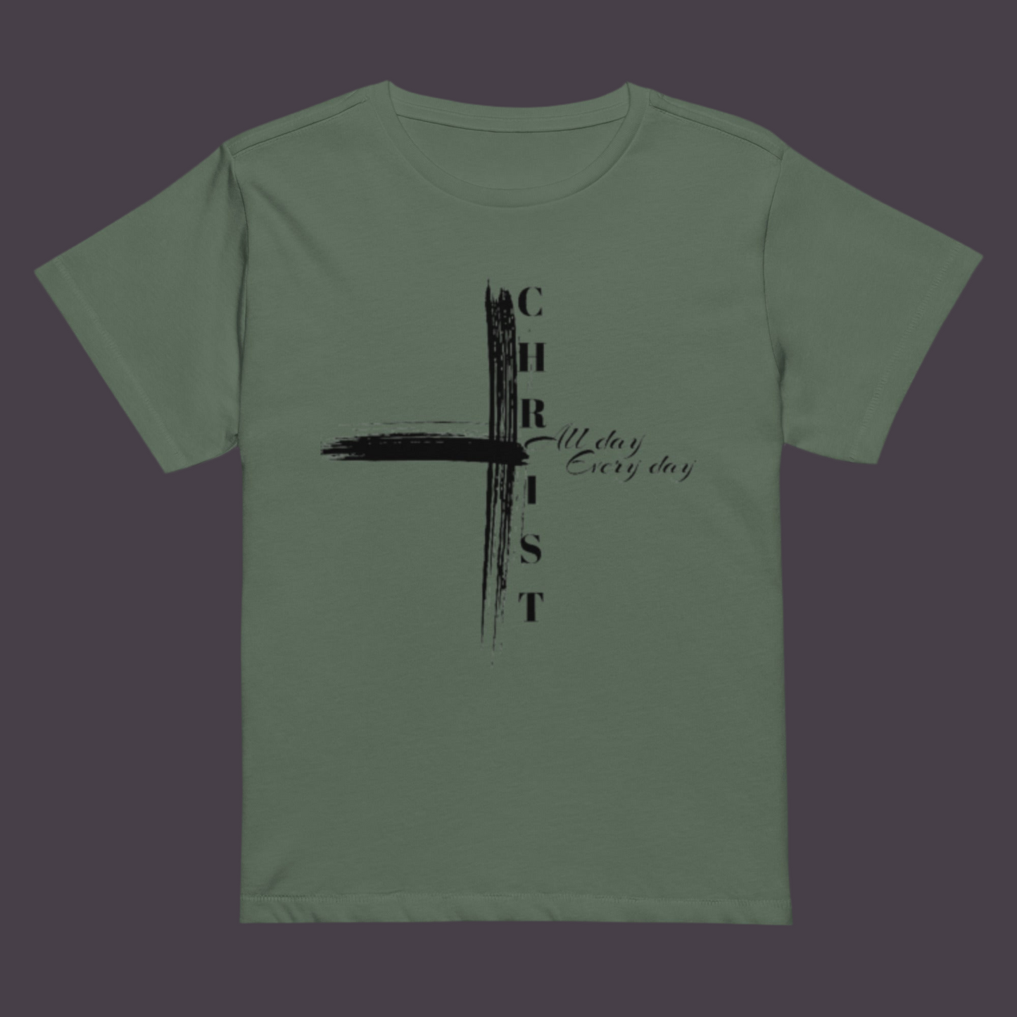 Reborn™ Christ cross Women’s high-waisted t-shirt