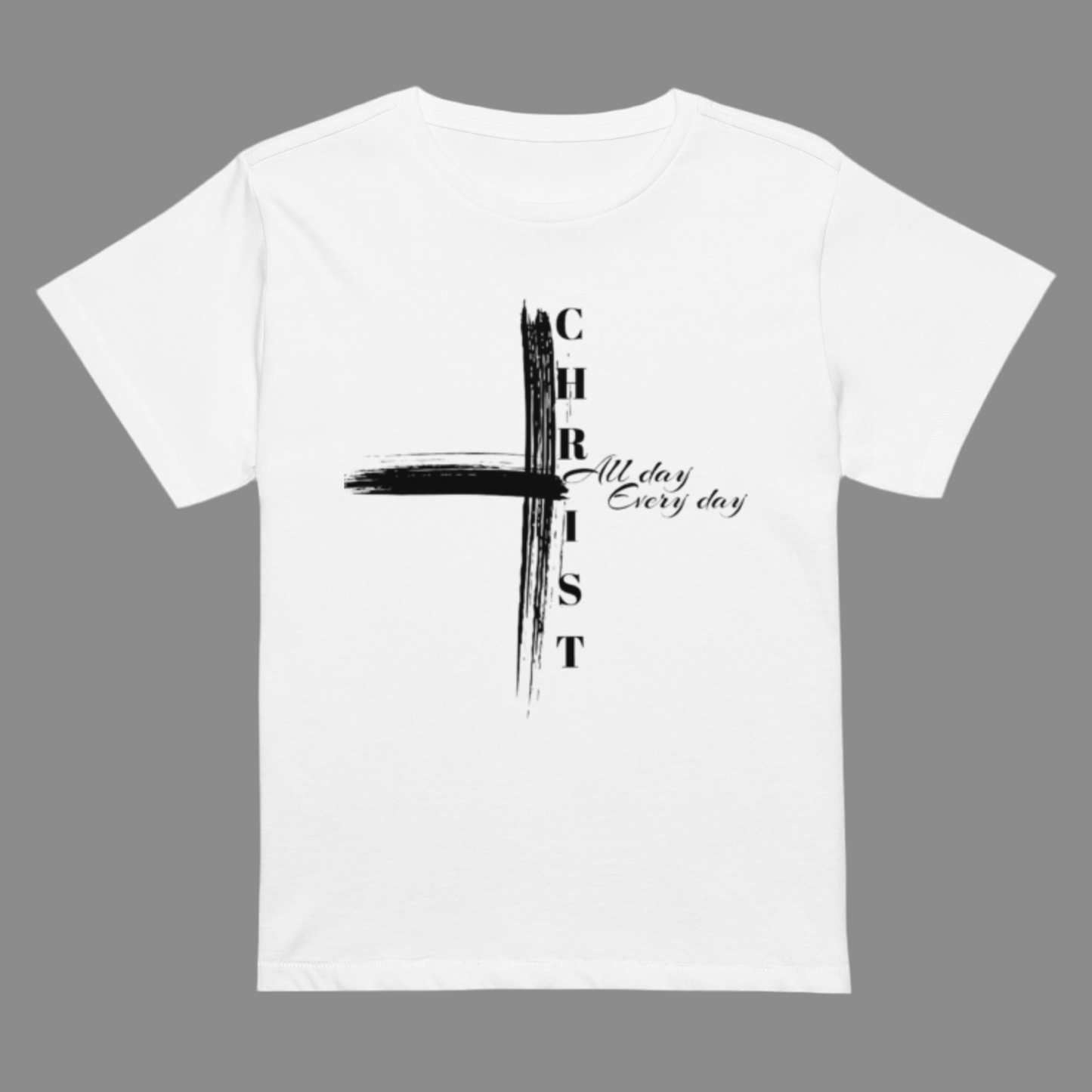 Reborn™ Christ cross Women’s high-waisted t-shirt