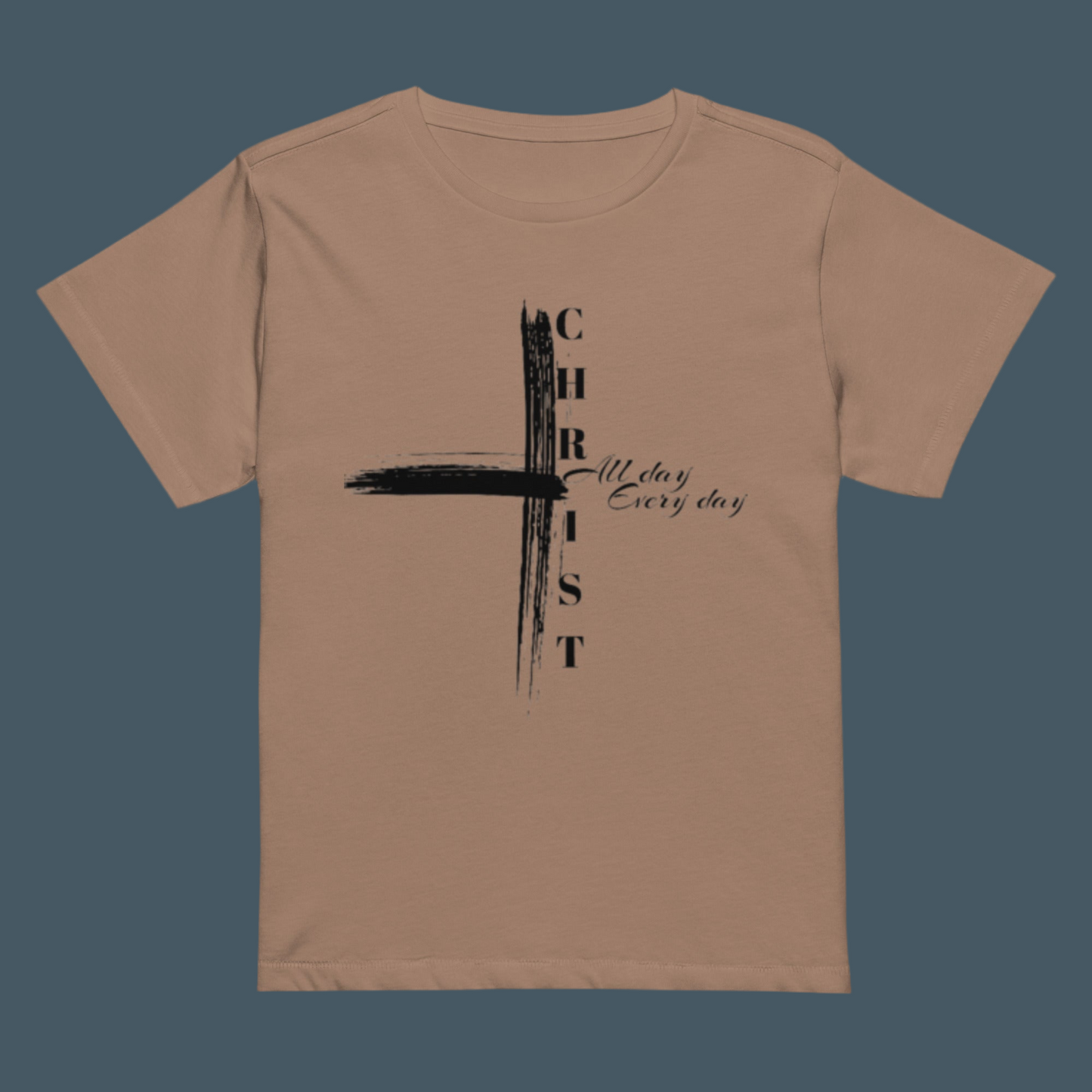 Reborn™ Christ cross Women’s high-waisted t-shirt