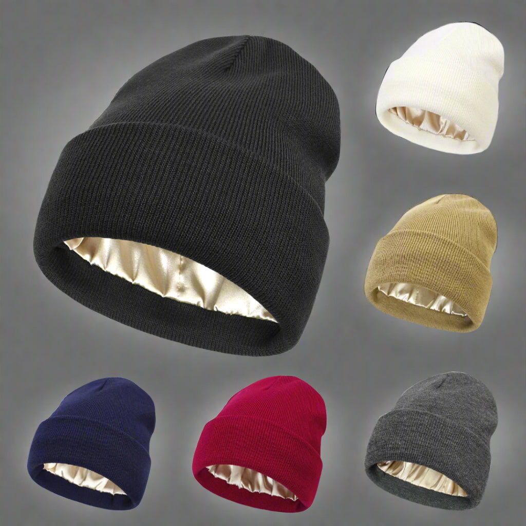 Satin Lined Anti Static Warm Wool Hat